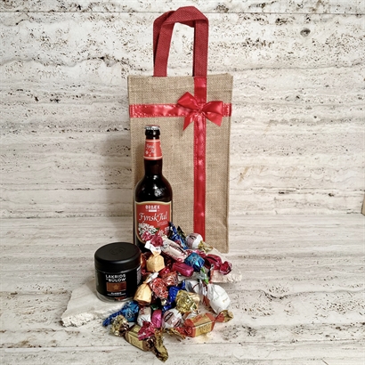 Ølgave med Bülow Lakrids Classic, special øl 50 cl. og 400 gram luksus chokoladeblanding